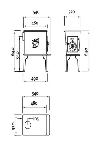 Estufa de leña jotul