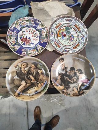 Platos porcelana para colgar 