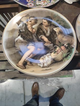 Platos porcelana para colgar 