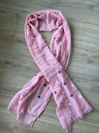Pañuelo foulard rosa