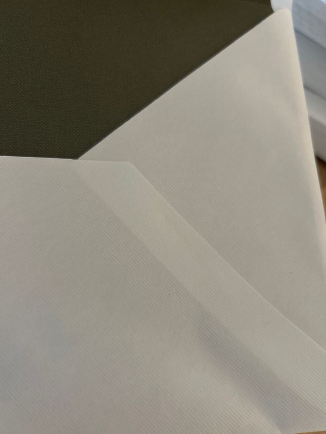 SOBRES INVITACION DE BODA PAPEL VERJURADO BLANCO