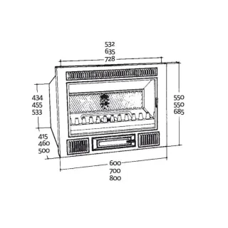 Chimenea de leña hergom