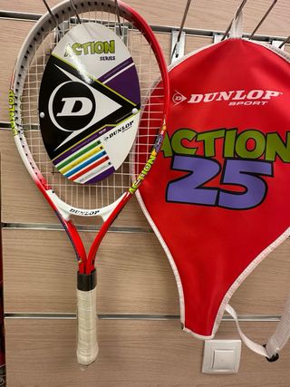 Raqueta tenis Dunlop action roja