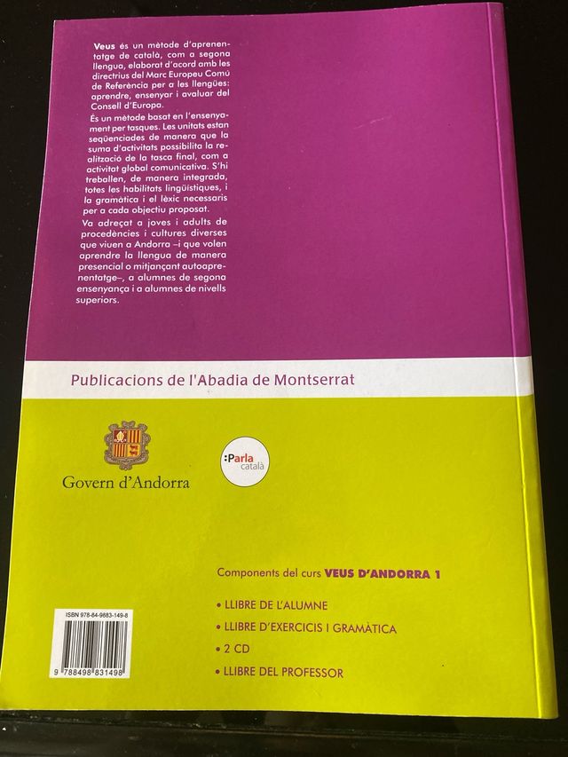 Veus D'andorra. Curs De Català. Llibre De L'alumne