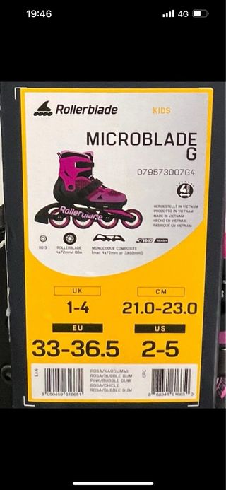 Patines  Rollerblade Microblade 