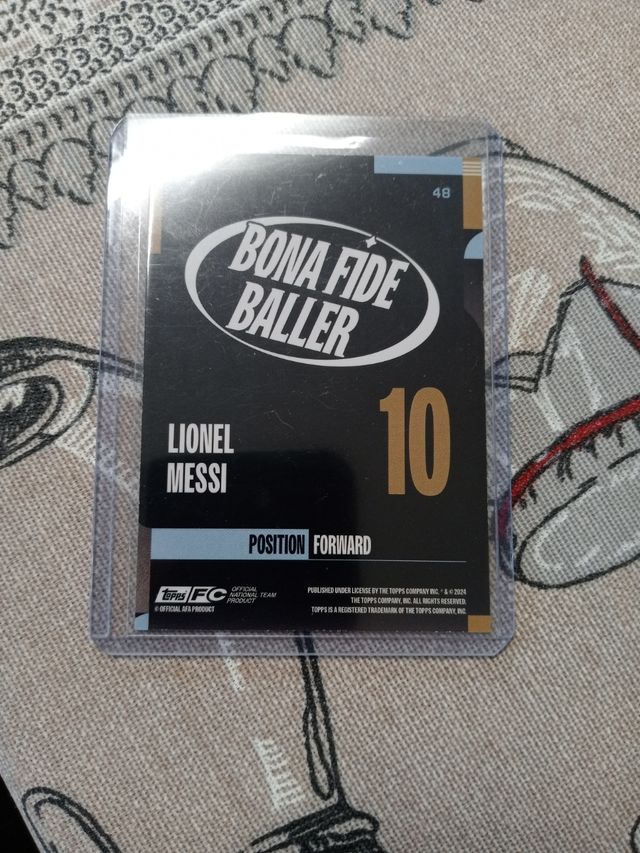 Carta Futbol Lionel Messi