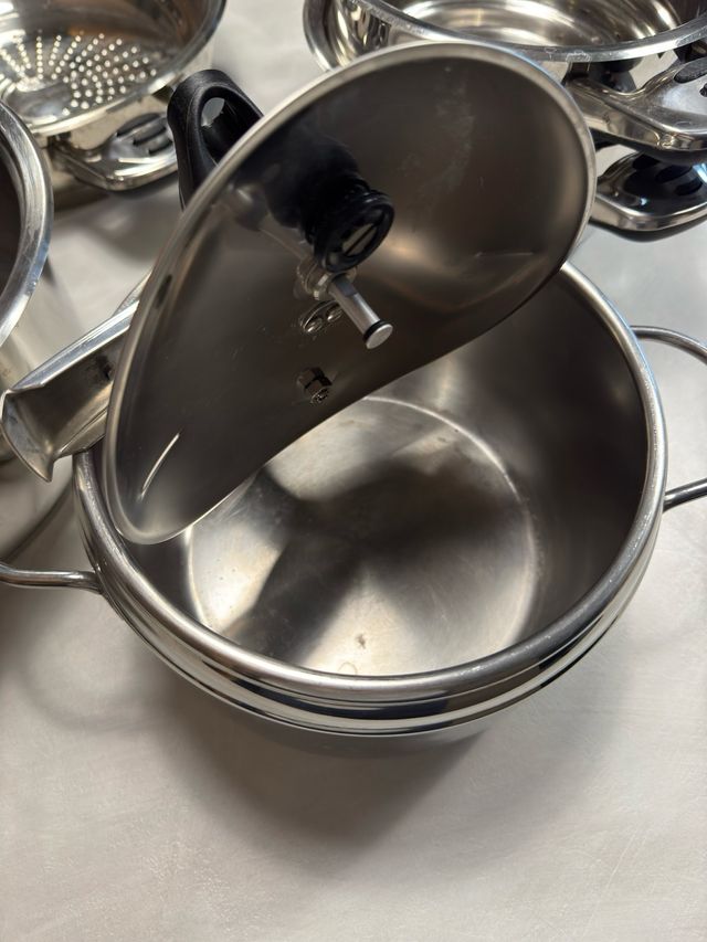 Set di pentole acciaio inox