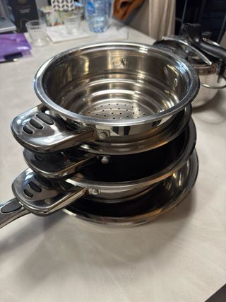 Set di pentole acciaio inox