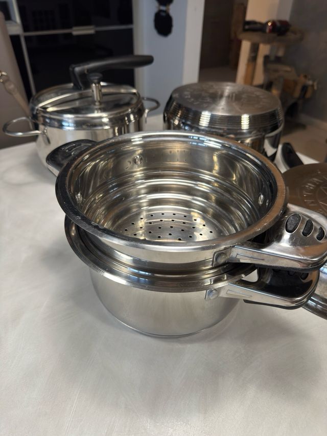 Set di pentole acciaio inox