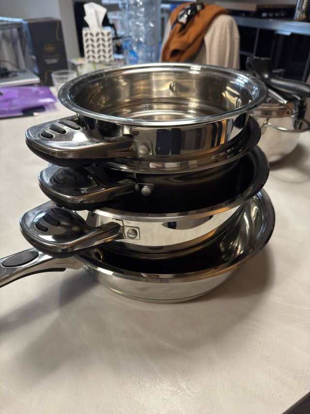 Set di pentole acciaio inox