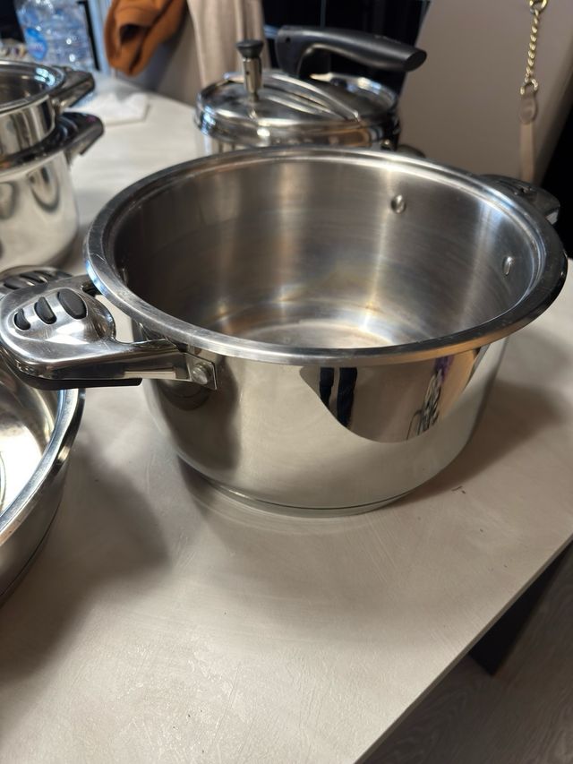 Set di pentole acciaio inox