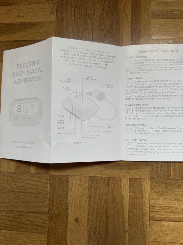 Aspirador nasal para bebés