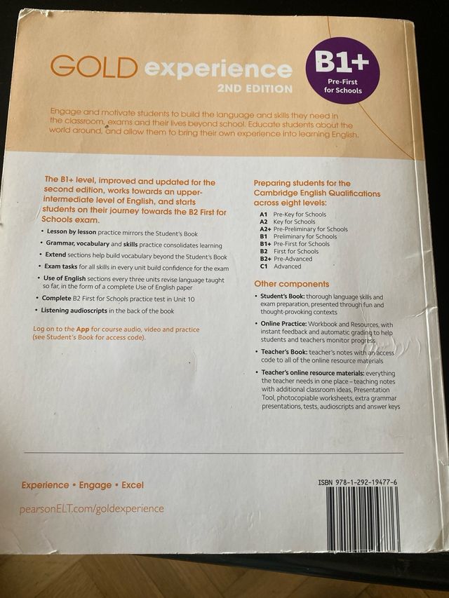 Gold Experience 2nd Edition B1 Workbook Gold Exp