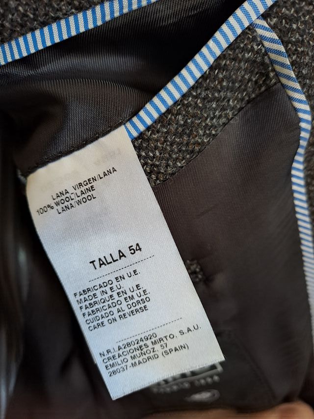 Americana gris caballero Mirto T.54 Nueva