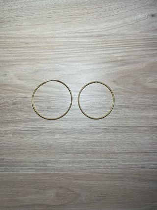 Pendientes aro finos dorados