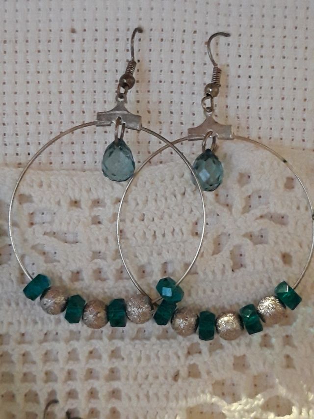 Orecchini verde acqua