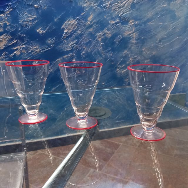 Bicchieri  vetro sonoro carlo moretti