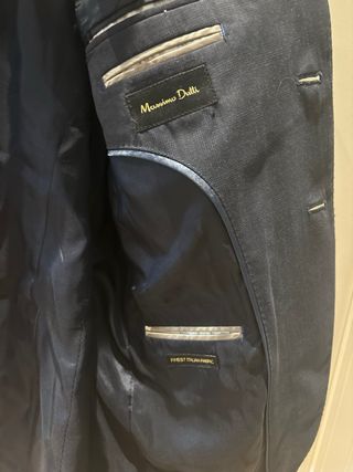 Traje azul marino Massimo Dutti