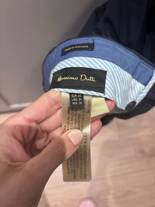 Traje azul marino Massimo Dutti