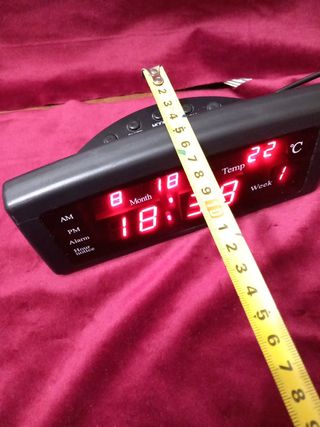 Orologio sveglia digitale datario temper