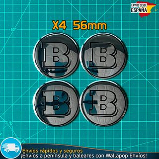 X4 Emblemas Brabus 56mm Pegatinas Tapacubos Llanta