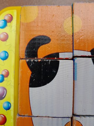 Lote 3 rompecabezas de madera. 18 meses