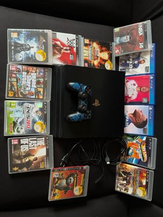 PS4 Pro en Muy Buen Estado con 13 Juegos PS4/PS3  