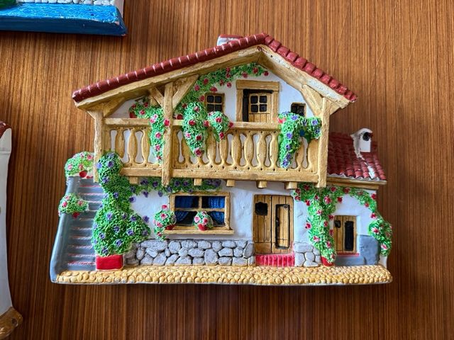 Pack de 3 fachadas de casas artesanales de barro