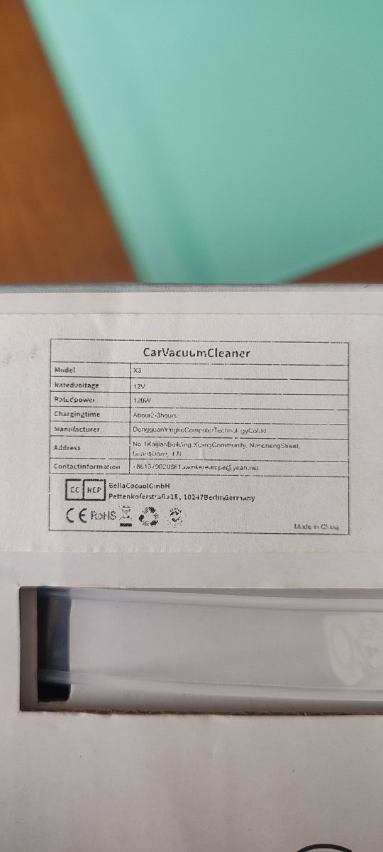 Aspirador Batería Recargable