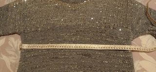 Jersey  gris verdoso con lentejuelas