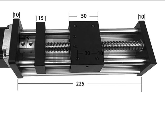 MODULO LINEAL IMPRESORA 3D CARRERA50 100 150 200mm