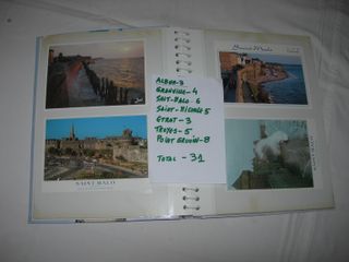 Coleção de postais.