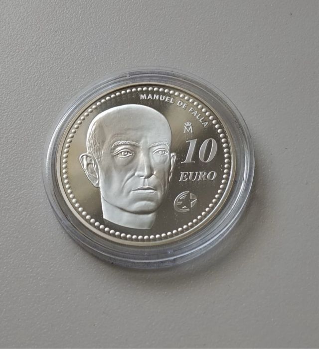 MONEDA 10 EUROS MANUEL DE FALLA