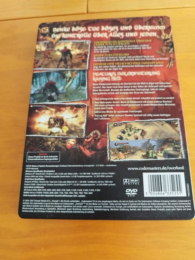 Overlord Raising Hell Steelbook Edition PC