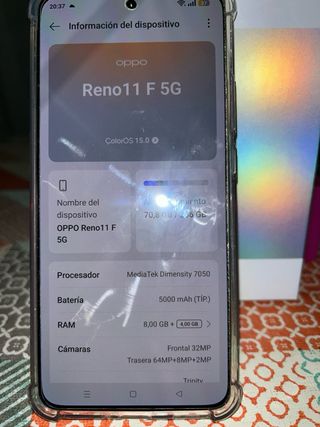 Oppo reno 11 F 5G  256gb 120€