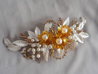 Tocado estilo joya boda, ceremonia, fiesta