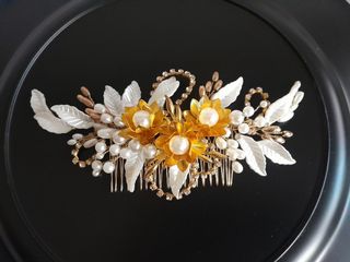 Tocado estilo joya boda, ceremonia, fiesta