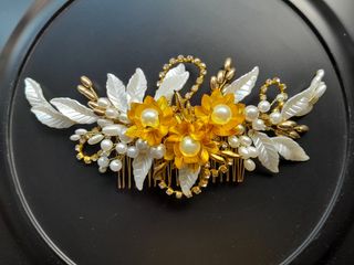 Tocado estilo joya boda, ceremonia, fiesta