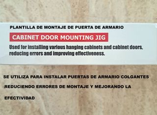 HERRAMIENTA DE INSTALACIÓN DE PUERTAS DE ARMARIOS