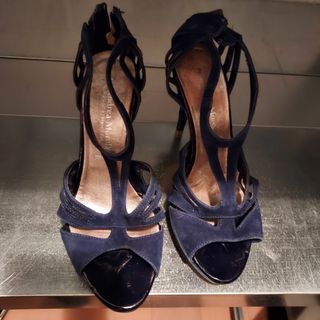 Sandali con tacco e plateau