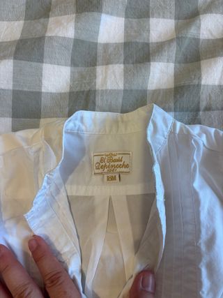Camisa blanca arrantzal 