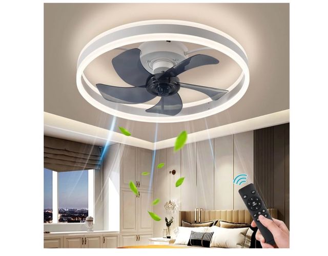 Ventilador con luz led