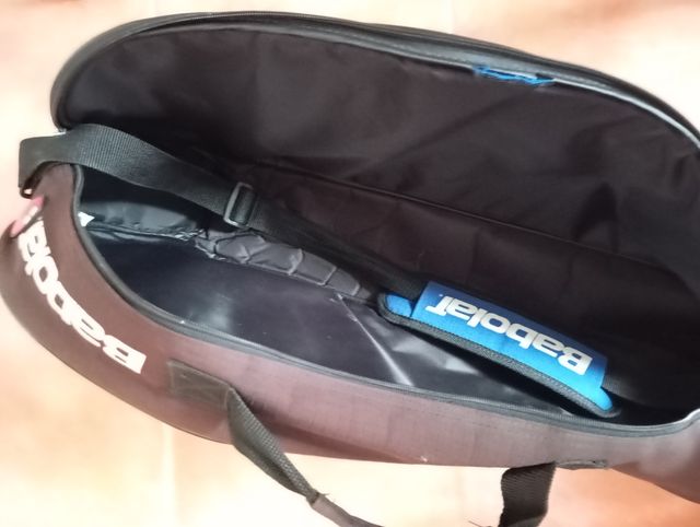 Raquetero Babolat azul y negro