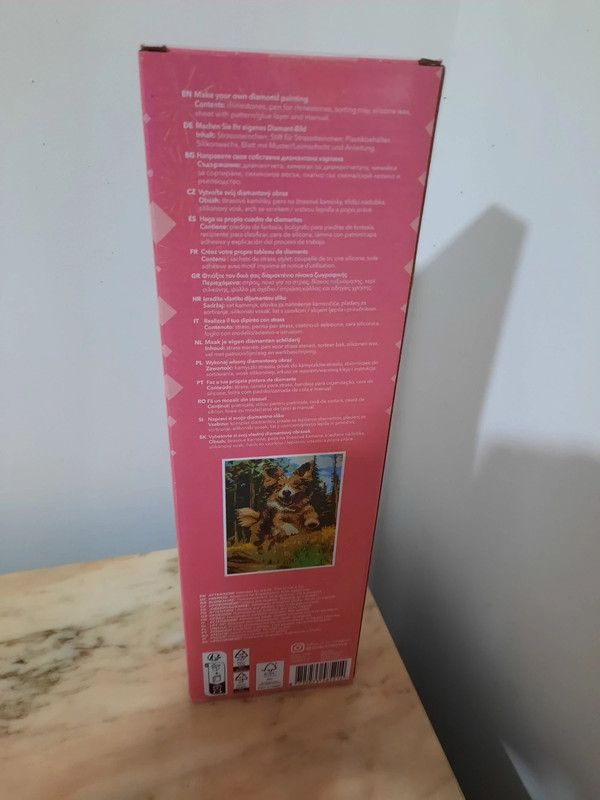 Diamond Painting 30x40 Dog, Shiny Rhinestones