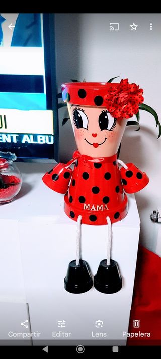 Macetas divertidas pintadas a mano