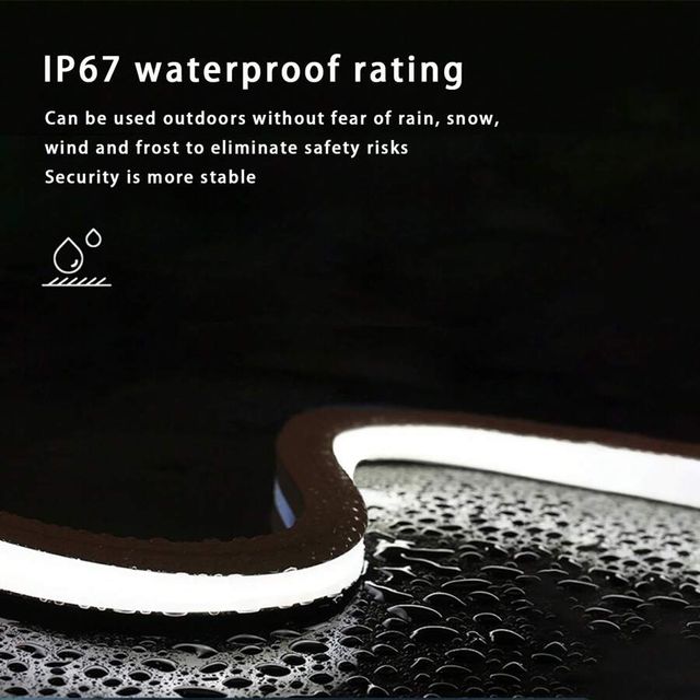 Striscia Flessibile Neon LED RGB 10m Impermeabile