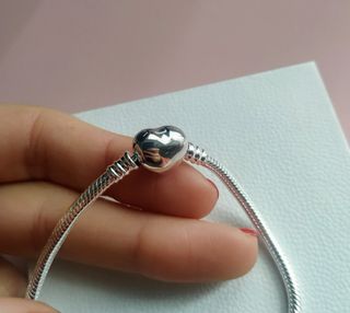 Pulsera cadena serpiente corazón