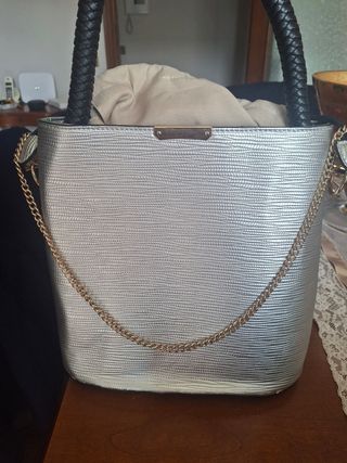 Bauletto colore argento