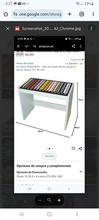 Mesa escritorio nueva desmontada en caja