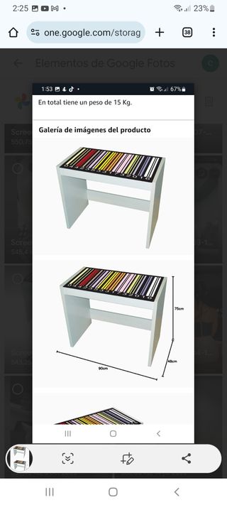 Mesa escritorio nueva desmontada en caja